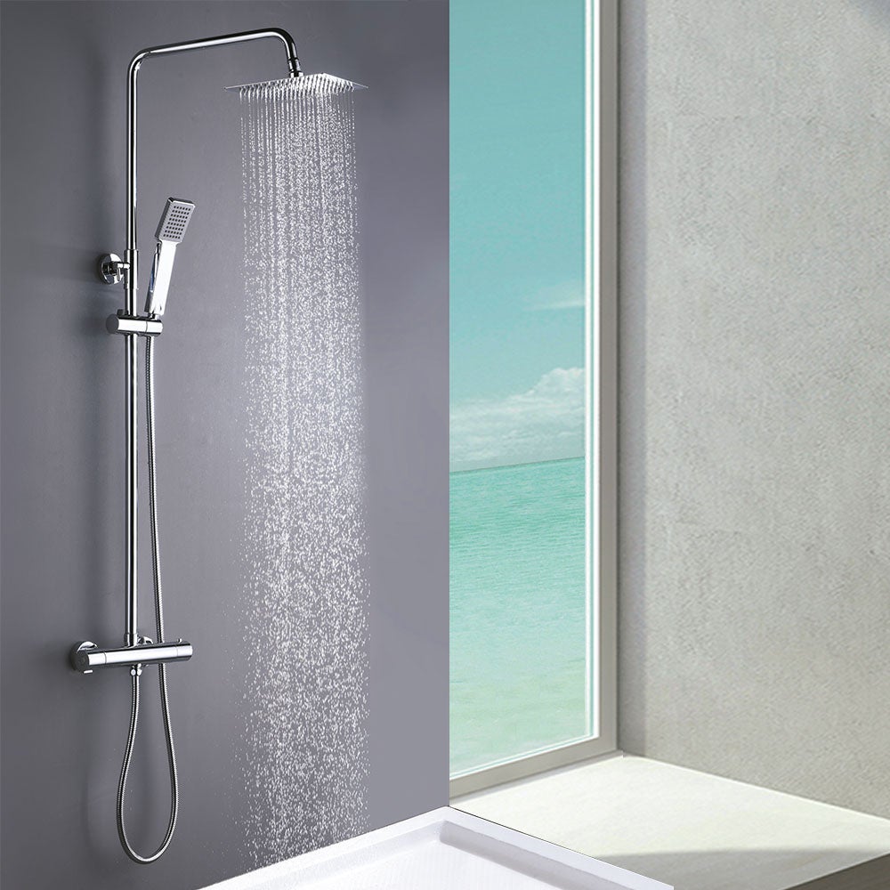 Kibath Colonne De Douche Thermostatique Carr E Cm Extra Longue