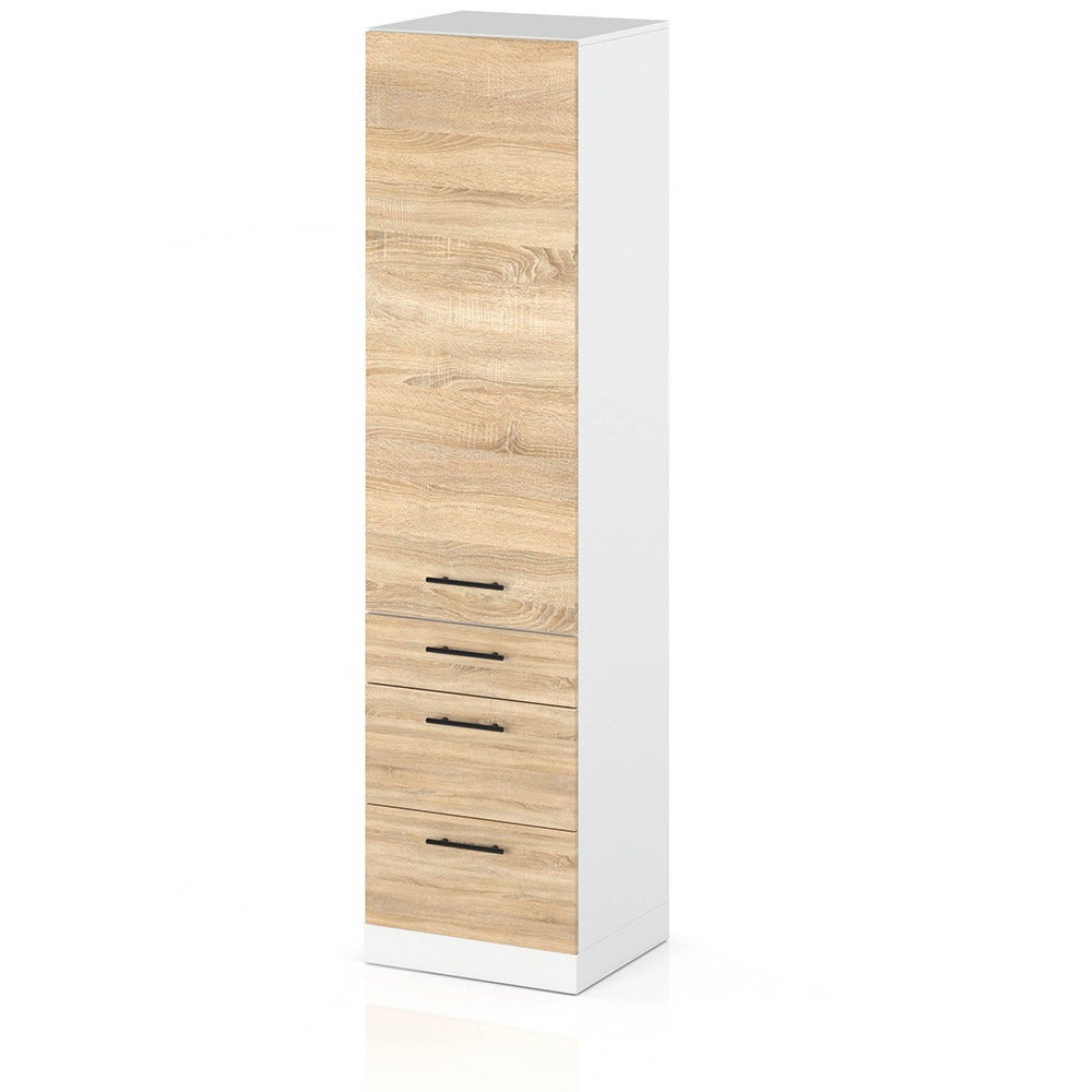 Słupek kuchenny stojący 60cm szafka 3 szuflady s60s3 spremium dąb sonoma