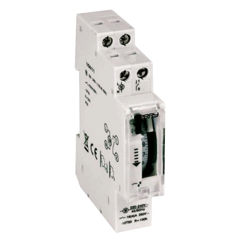 Wallair 1IO0171 Minuterie analogique programme journalier 3500 W IP20 réserve de marche - 3