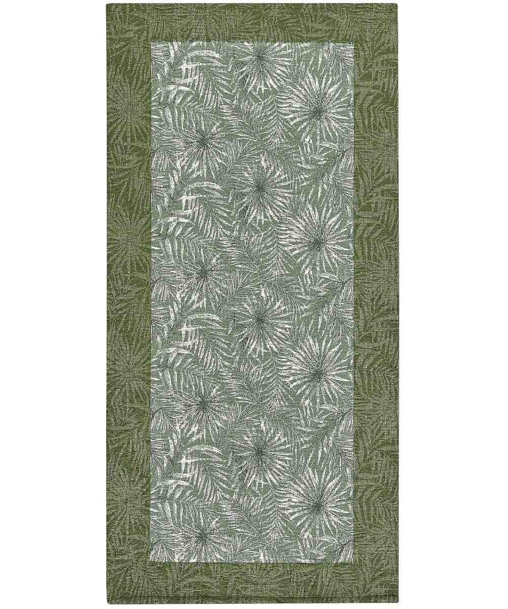 MALAYSIA Dywan welurowy antypoślizgowy 55x190 cm ZIELONY | GalleriaFarah1970
