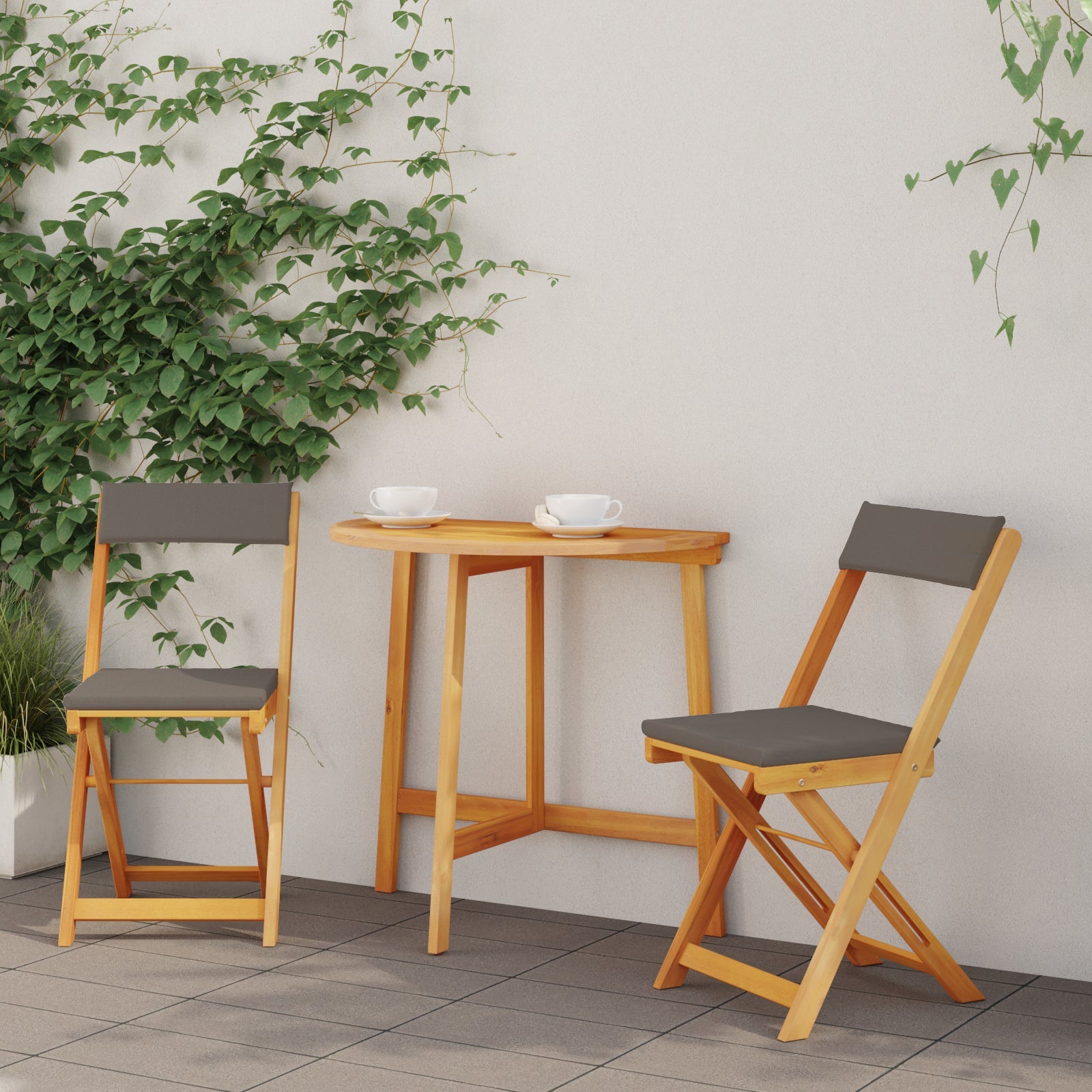 Zestaw bistro 3 pcs Olej Naturalny Lite Drewno Akacji vidaXL
