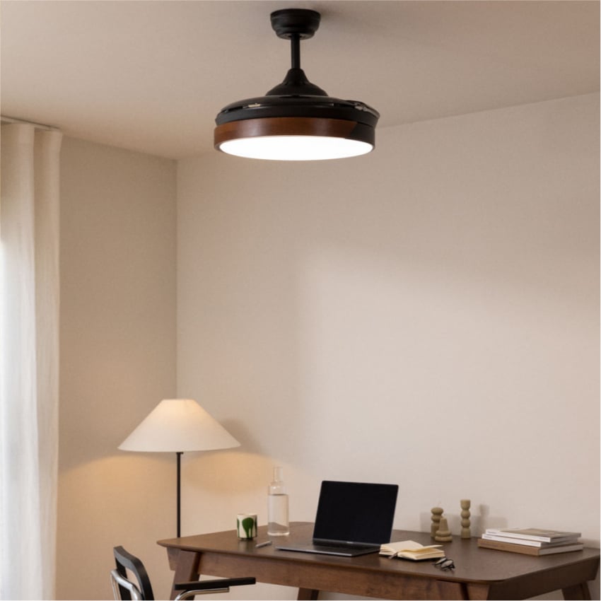 Ventilatore Da Soffitto Sichler VT-141.D - 41 Cm, 9W, Pale Rimovibili, Con Gancio Per Montaggio Facile