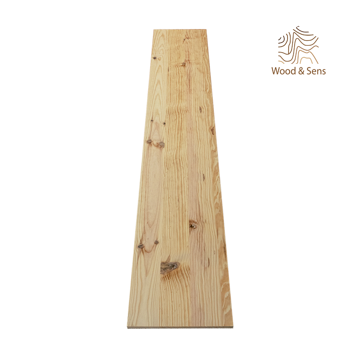 Tablette Pin Rustique bois massif, L.120 x l.20 cm, Ep.22mm - 3