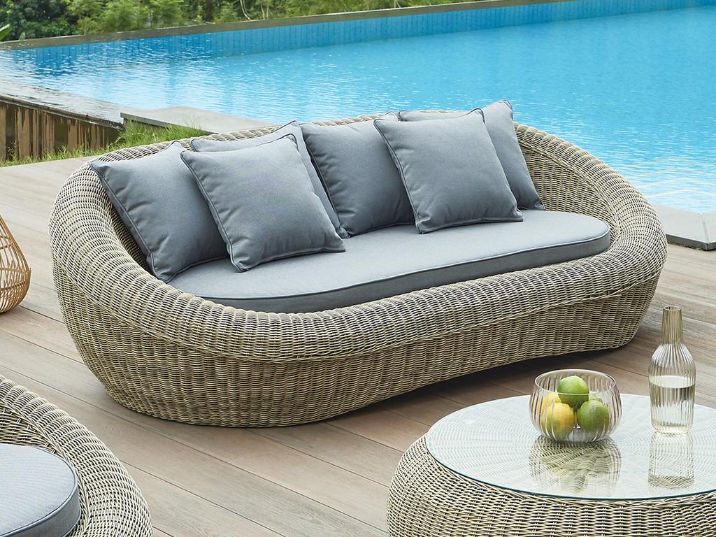 Resina Intrecciata Divanetti Da Esterno Plastica In Resina Divani