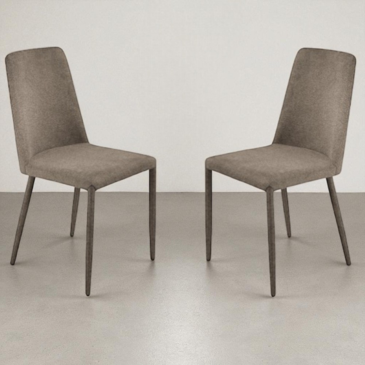 Sedia imbottita in tessuto Marrone ETTORE sedie Leroy Merlin