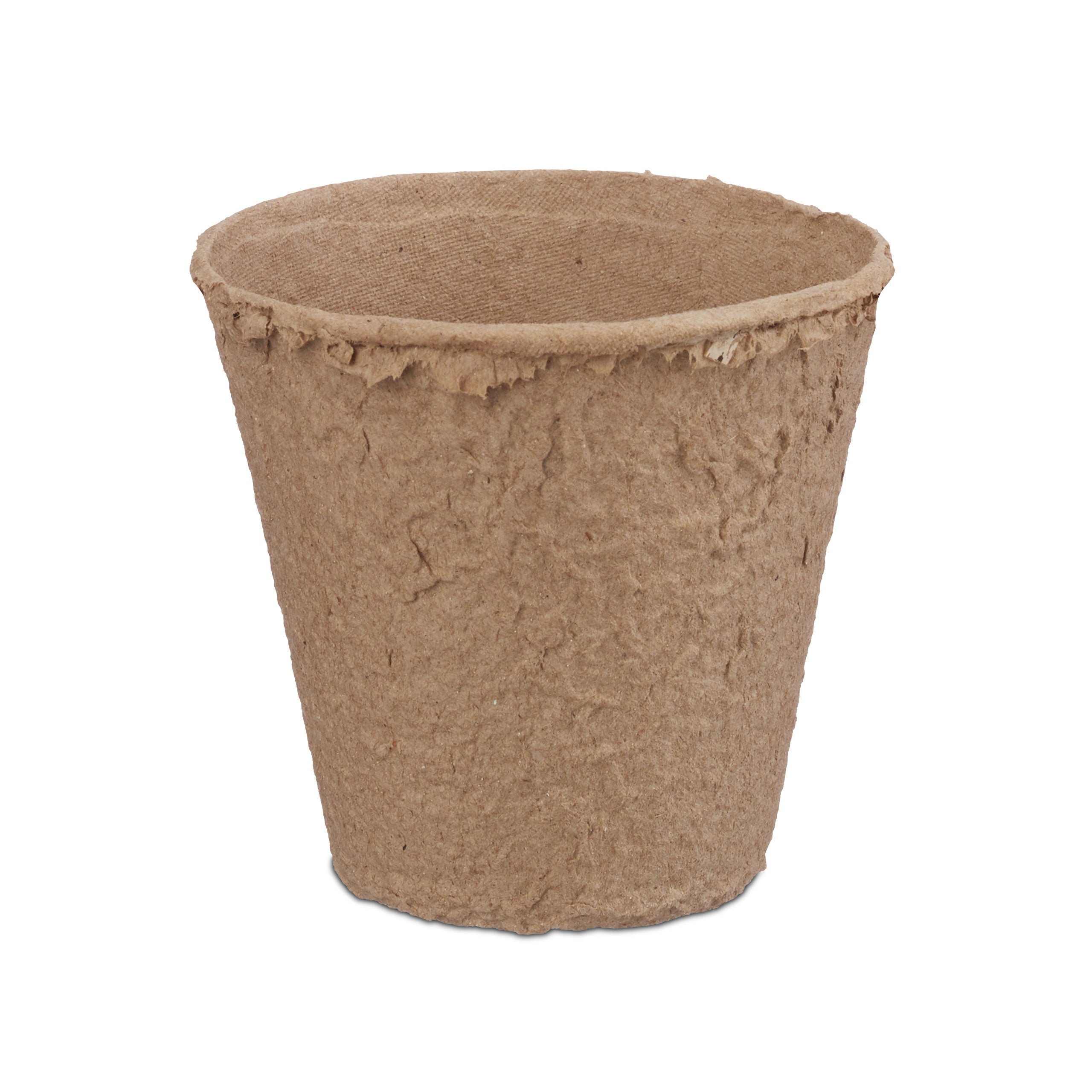 pot jardinage en set, pour plantes, rond, 80 pièces, cellulose, diamètre : 6 cm, beige, Relaxdays - 8