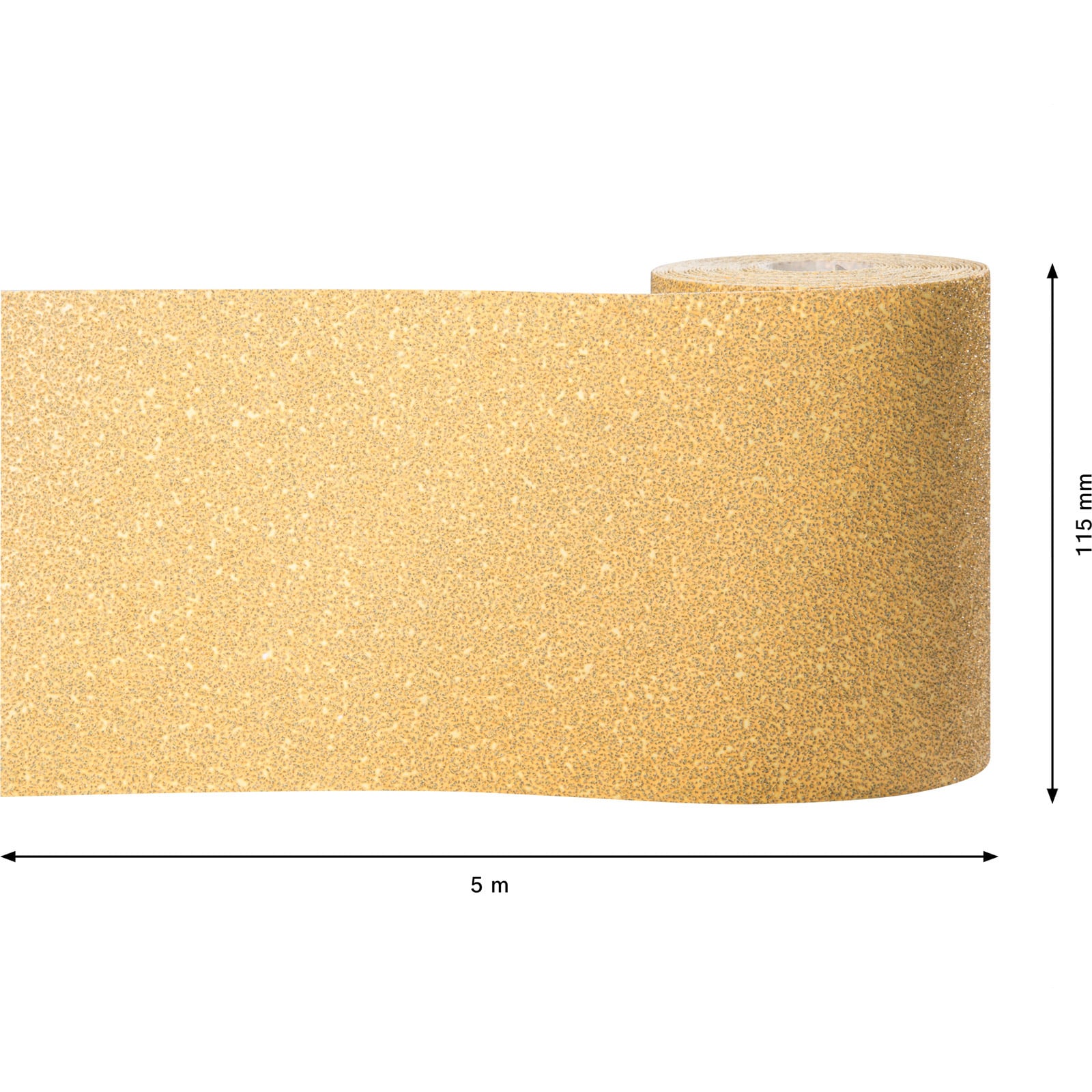 Rollo de papel de lija EXPERT C470 para lijado manual de 115 mm, 5 m, G 40 - 6