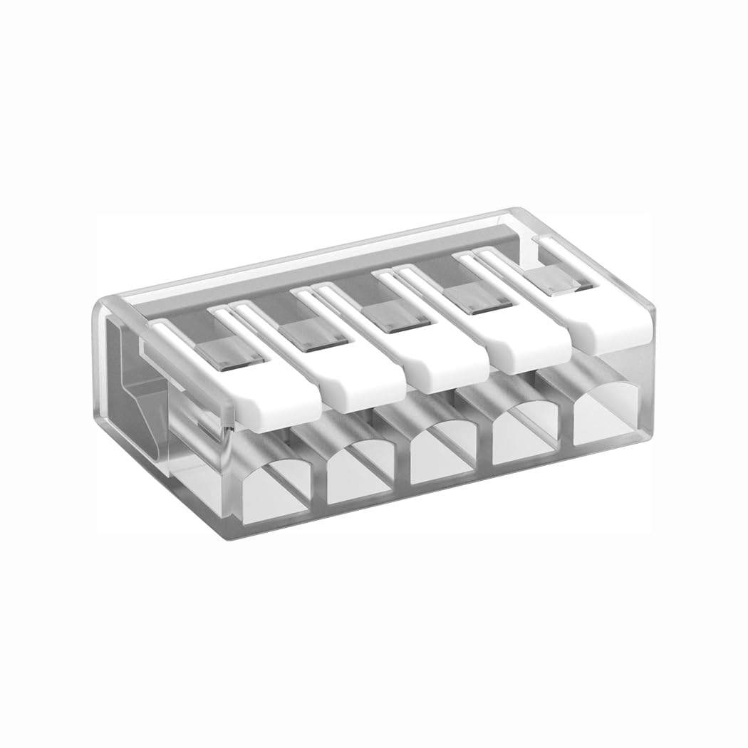 Stecca di 10 morsetti trasparenti 4mmq IP20 32A 450V Arnocanali B40