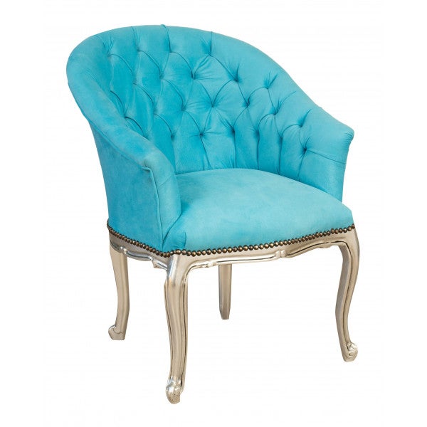 Biscottini sillón luis xvi de madera maciza de haya - silla medallón con acabado antiguo - sillón para salón y dormitorio - 68x67x82 - made in italy