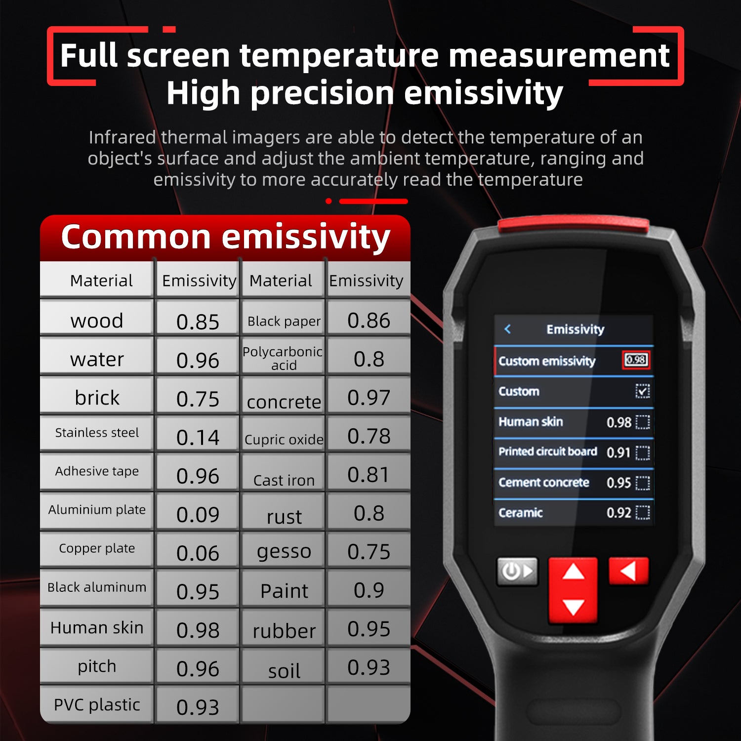 Caméra thermique portable 240 x 240 avec 15 palettes et analyse PC - 9