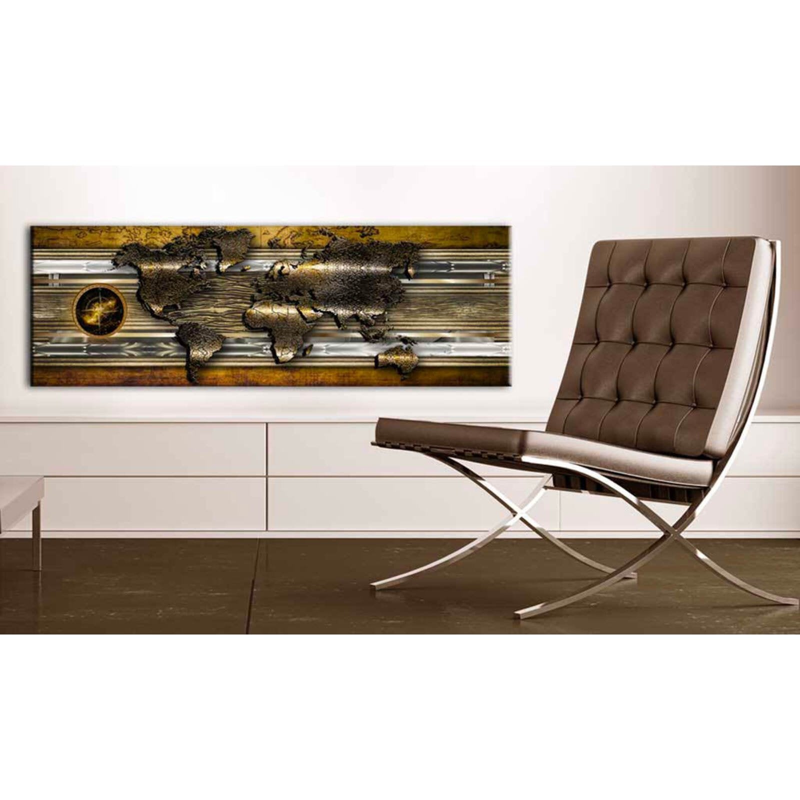 Tableau la carte d'or - 135 x 45 cm - 2