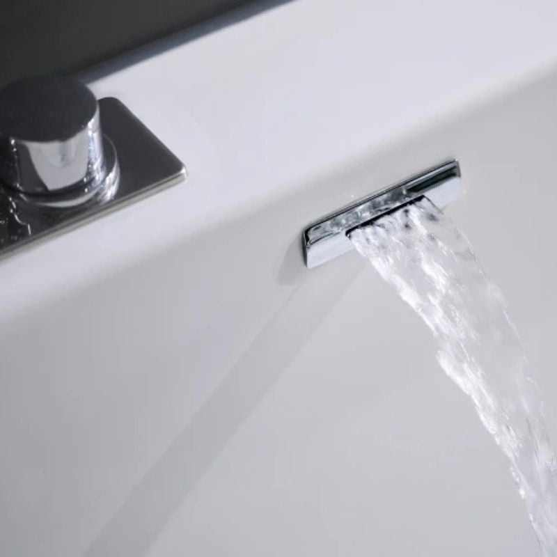 Baignoire à porte KINEDO 170x75 Duo SERENITE PLUS pose en niche espace bain à gauche espace douche à droite (livré avec tablier verre blanc) - 2