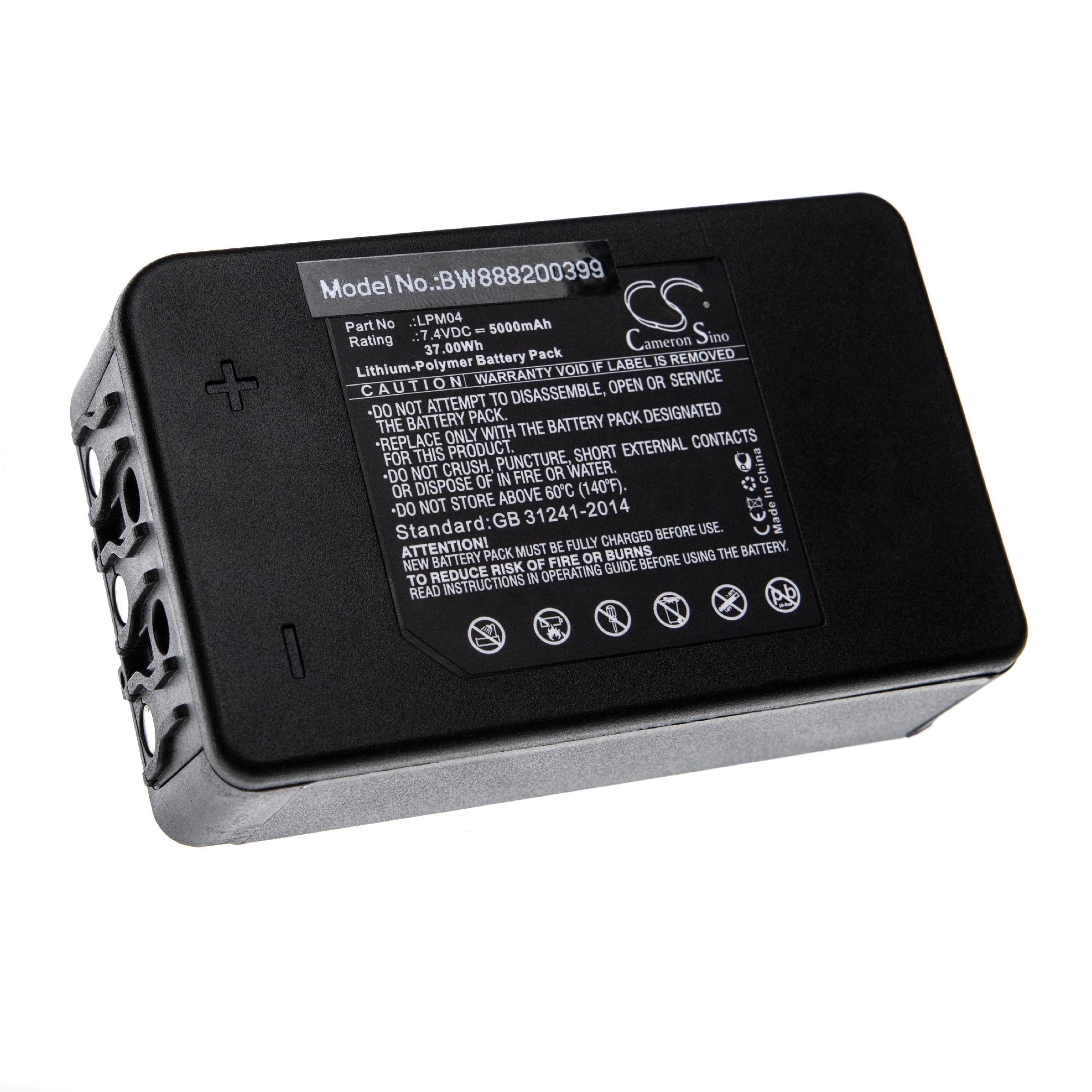 Batteria Agli Ioni Di Litio 7.4V 1800mAh - Ricambio Per Telecomandi Radio Industriali Autec, Modelli LPM02/R0BATT00E08A0