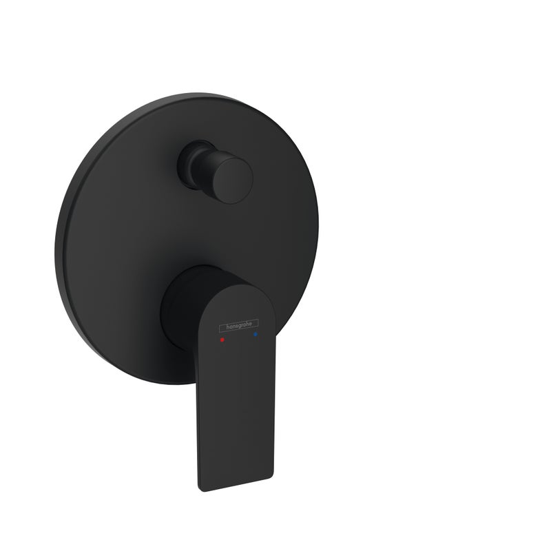 Jednouchwytowa bateria wannowa Hansgrohe podtynkowa do iBox universal czarny mat