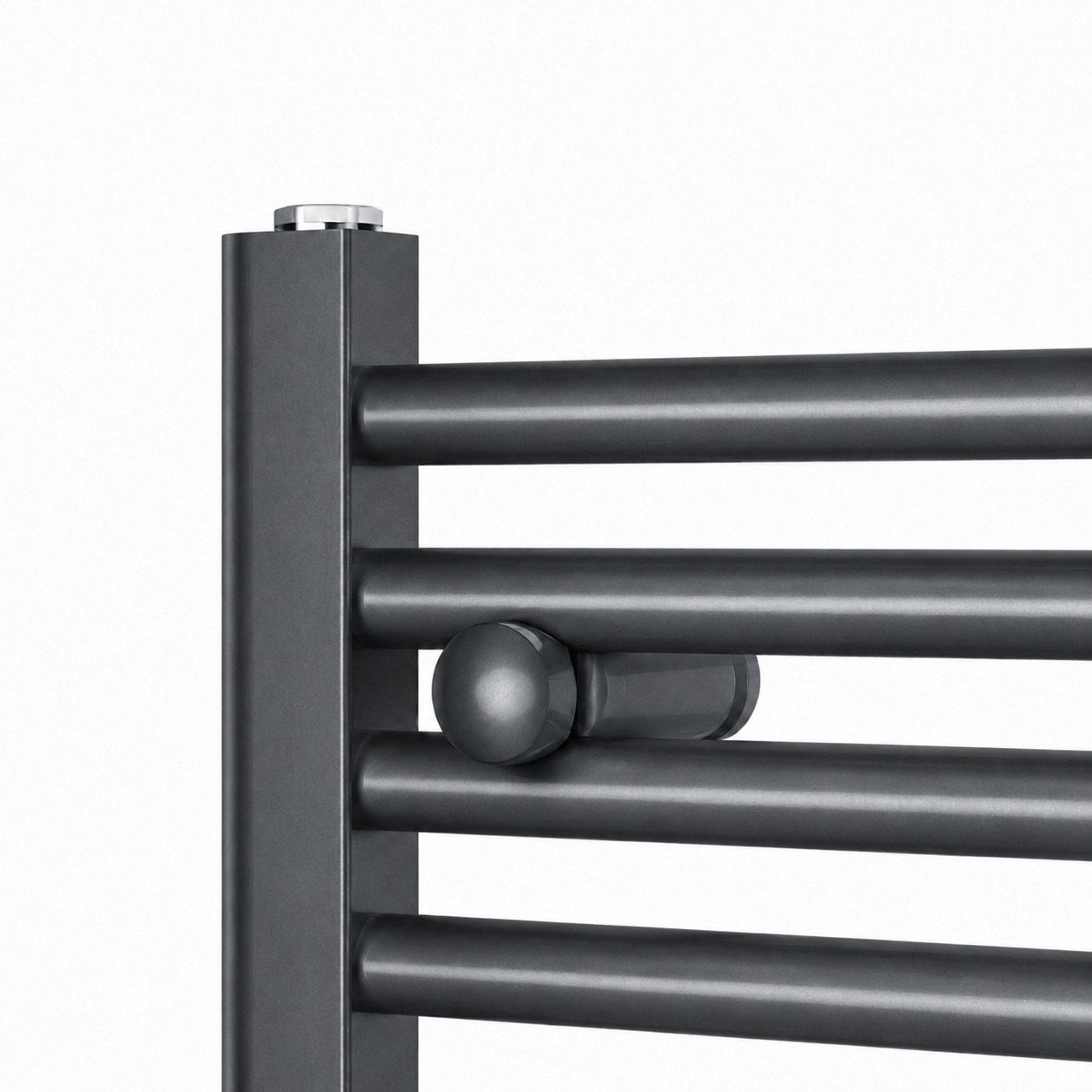 Radiador Toallero Eléctrico Negro 30x100 cm con Termostato 150W-Elegant Radiators - 3