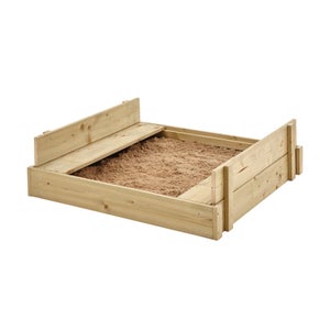 Bac à sable bois FSC® avec bancs intégrés