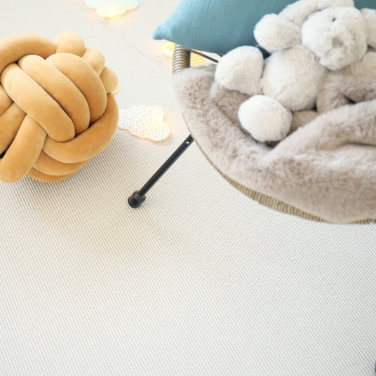 Moquette Tissé plat - Mahé - Blanc - Echantillon 15 x 20 cm - 2