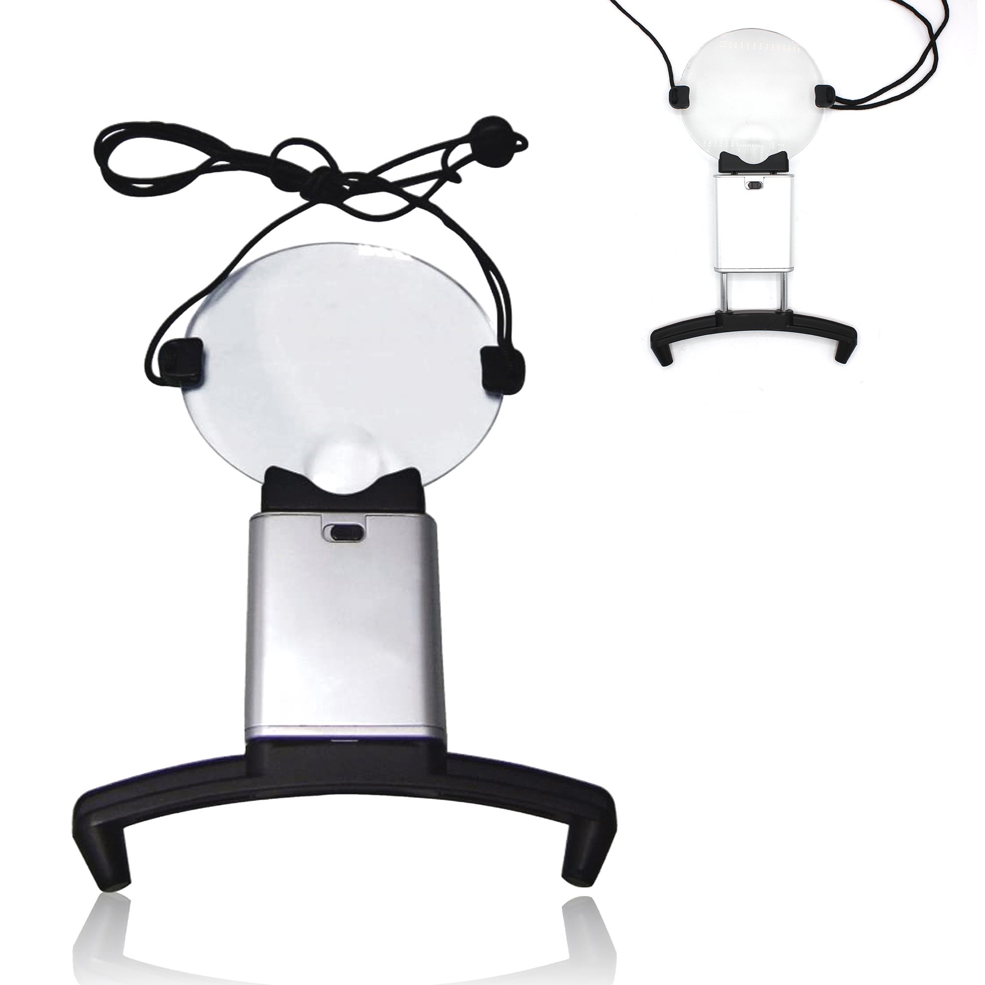 FISHTEC Loupe Portative à Suspendre au Cou - 2 LEDS Ultra Lumineuses
