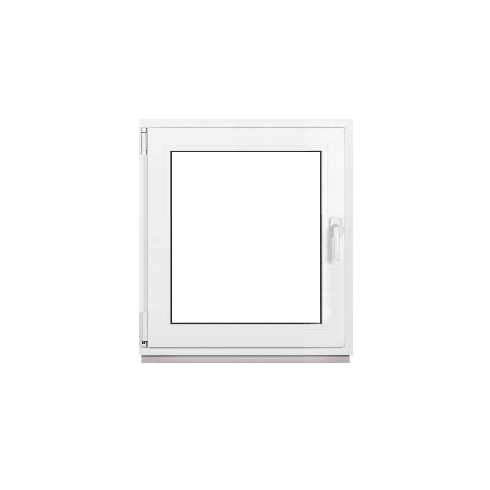 Fenêtre PVC Blanche 70 x 80 cm (700 x 800 mm), pour Soussol, Triple — free download