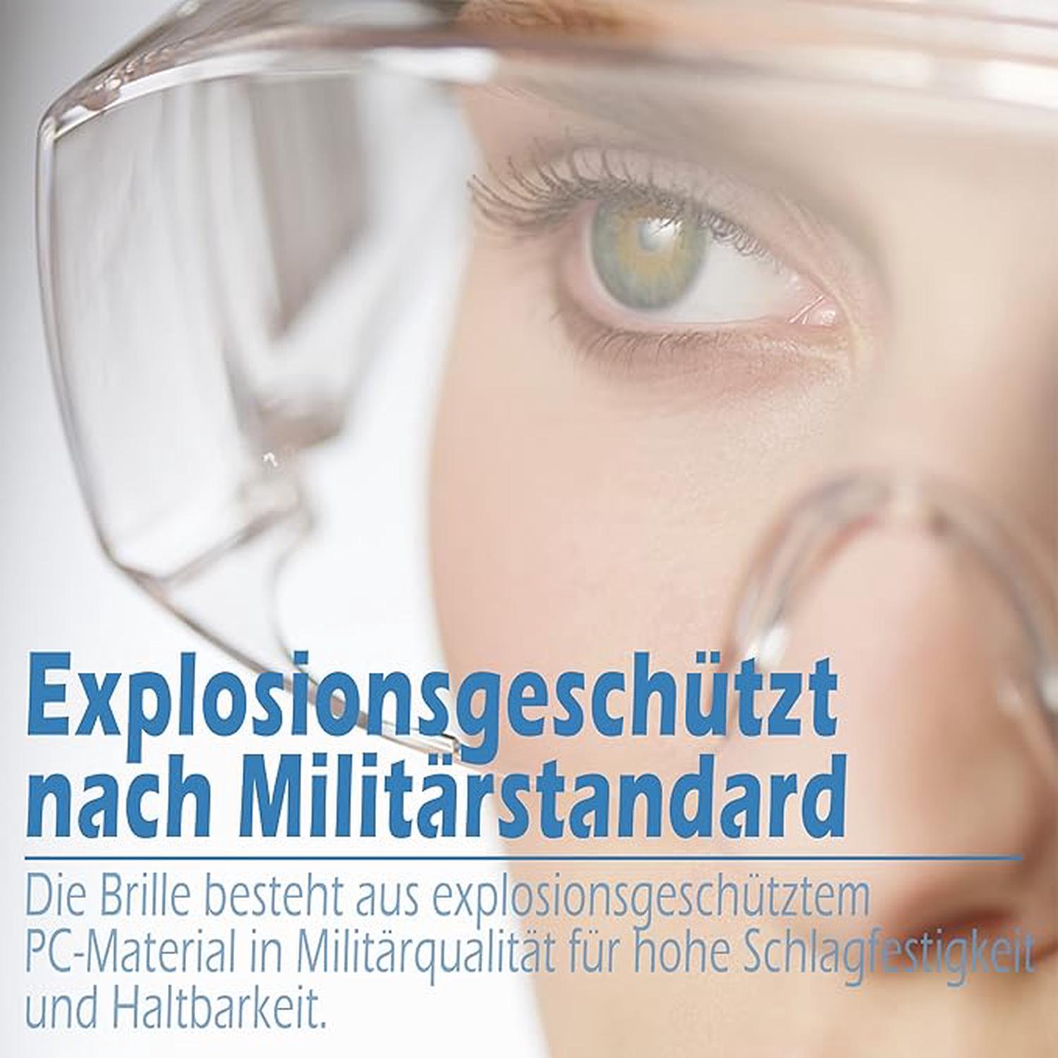 5 PièCes Lunettes SéCurité Contre Gouttelettes Protection Yeux Lunettes Anti-PoussièRe Lunettes SéCurité Transparentes Anti-BuéE - 4