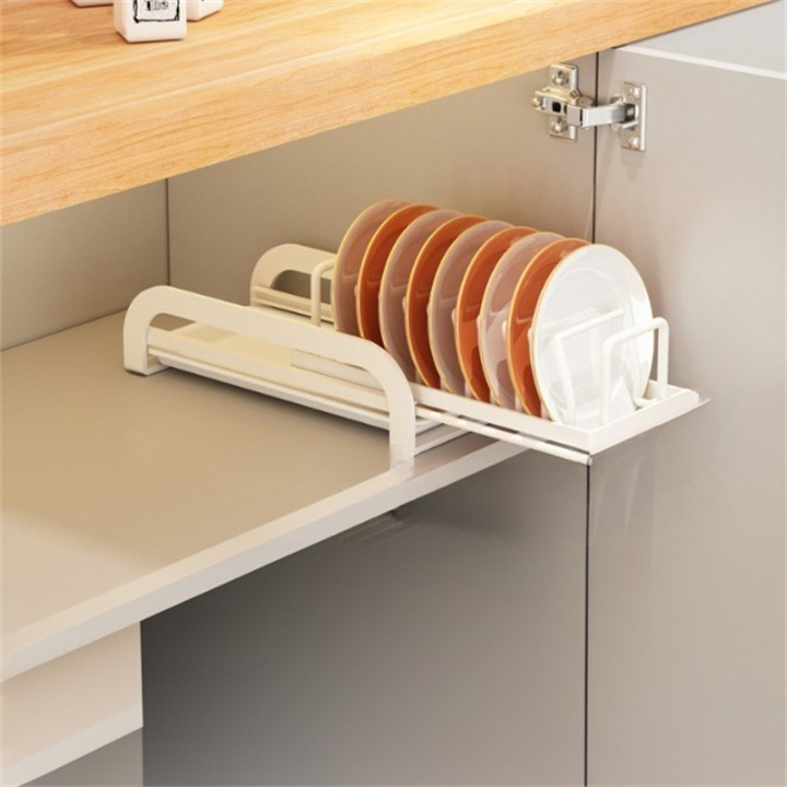 Porte-vaisselle Extensible Gris Acier Inoxydable 23,18 Pouces, Sur évier