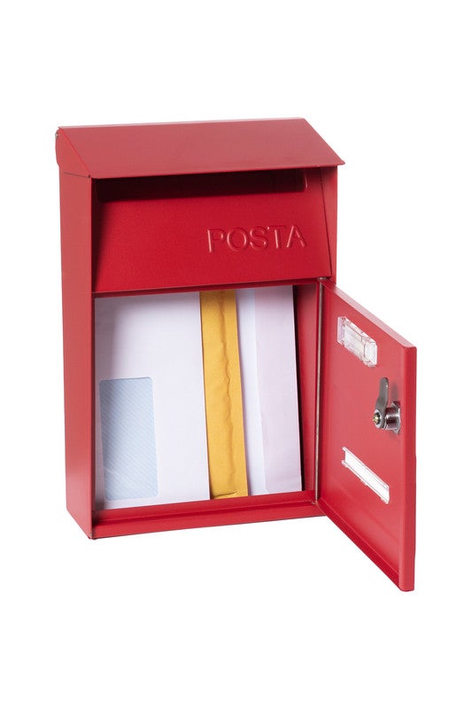 ARREGUI Up D-2006/R Cassetta Postale Individuale in Acciaio, Cassetta della Posta da Parete, Dimensione S (DIN A5), Con Finestra, Rosso - 2