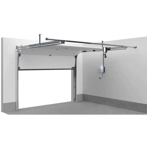 Motorisation NOVO SPEED 600 porte de garage sectionnelle 17 m² 180 kg télécommandes incluses LED sans rail plafond - 4