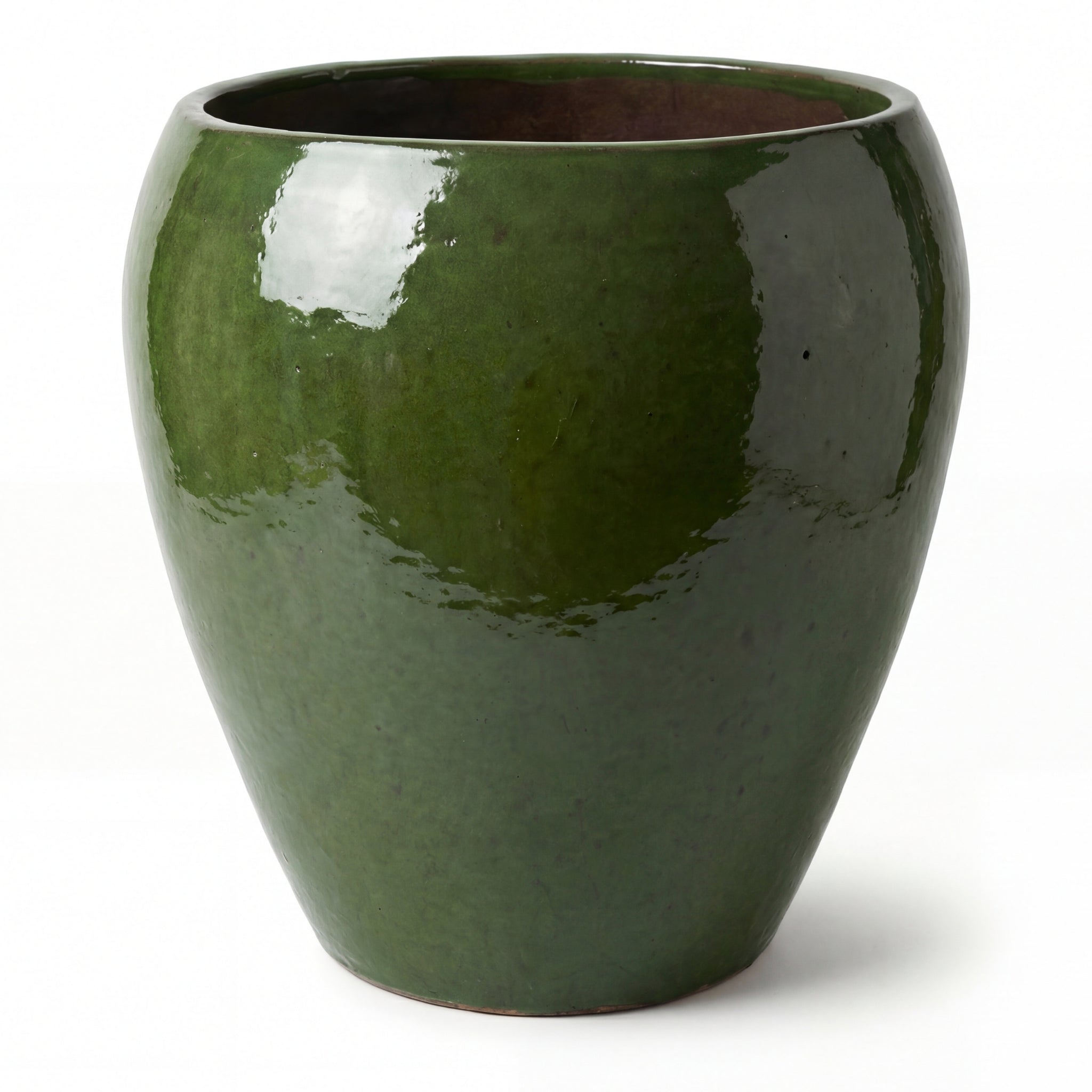 Pot grande taille d'extérieur LAFONTAINE2 67x68cm vert profond, fait ...