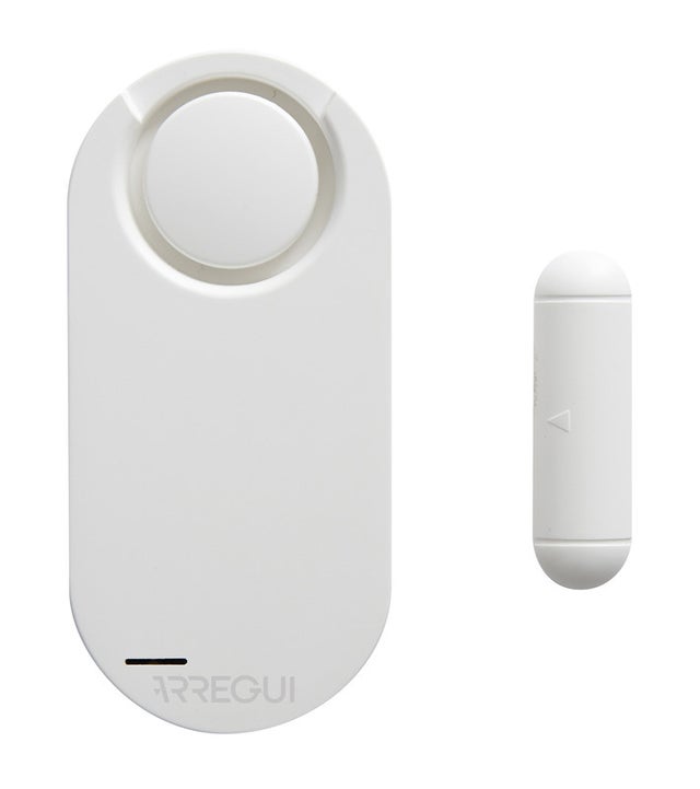 ARREGUI AL011 Alarme pour maison, Capteur d'alarme porte et fenêtre, 1 télécommande, Systeme de sécurité anti vol et anti effraction, Blanc