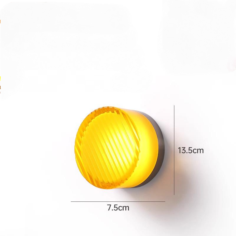 Appliques murales en verre, appliques murales LED rondes, lampes de ...