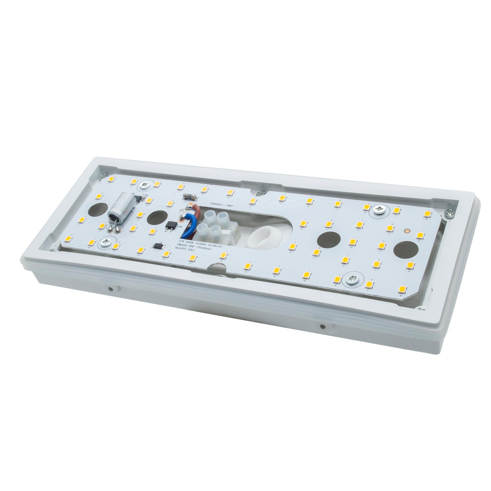 Aplique moderno lámpara impermeable IP65 LED 10W salida 95W aplique de bajo consumo jardín entrada balcón 230V NEGRO 6500K - 6