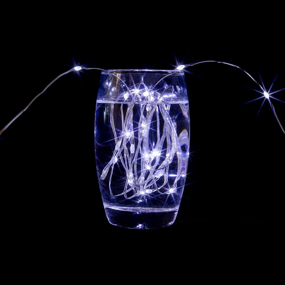 Guirlande lumineuse 100 m 1000 LED Fil de cuivre argenté Étanche Intérieur/Extérieur avec télécommande, Lumière blanche. - 2