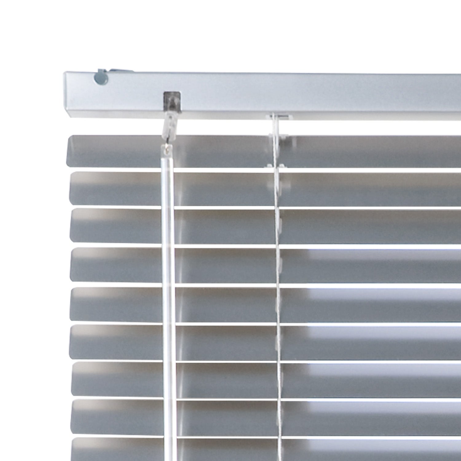 Estore veneziano de alumínio com cordão, cor prata, 165x250 cm - 3