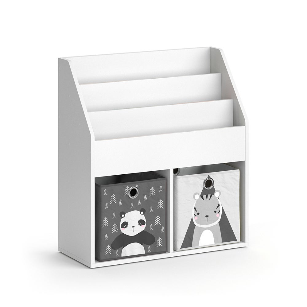 Vicco bibliothèque enfant Luigi, Blanc, 72 x 79 cm Mini, avec 2 boîtes pliantes opt.6
