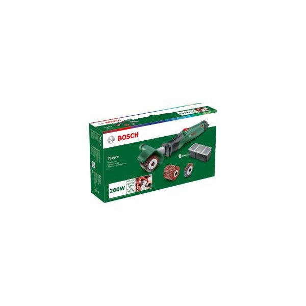 Ponceuse Multifonctions Bosch Texoro 250W + Rouleau à Lamelles - Coffret Accessoires