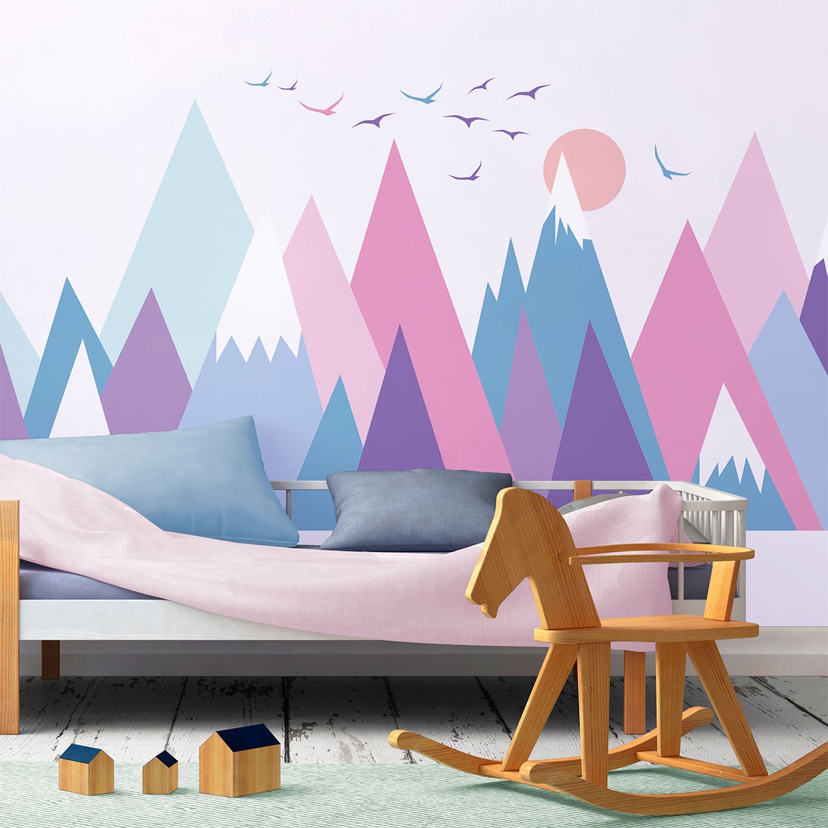 Adesivo bambino di montagna scandinavo mujka - Sticker adesivo - adesivi murali - 70x105cm - 7