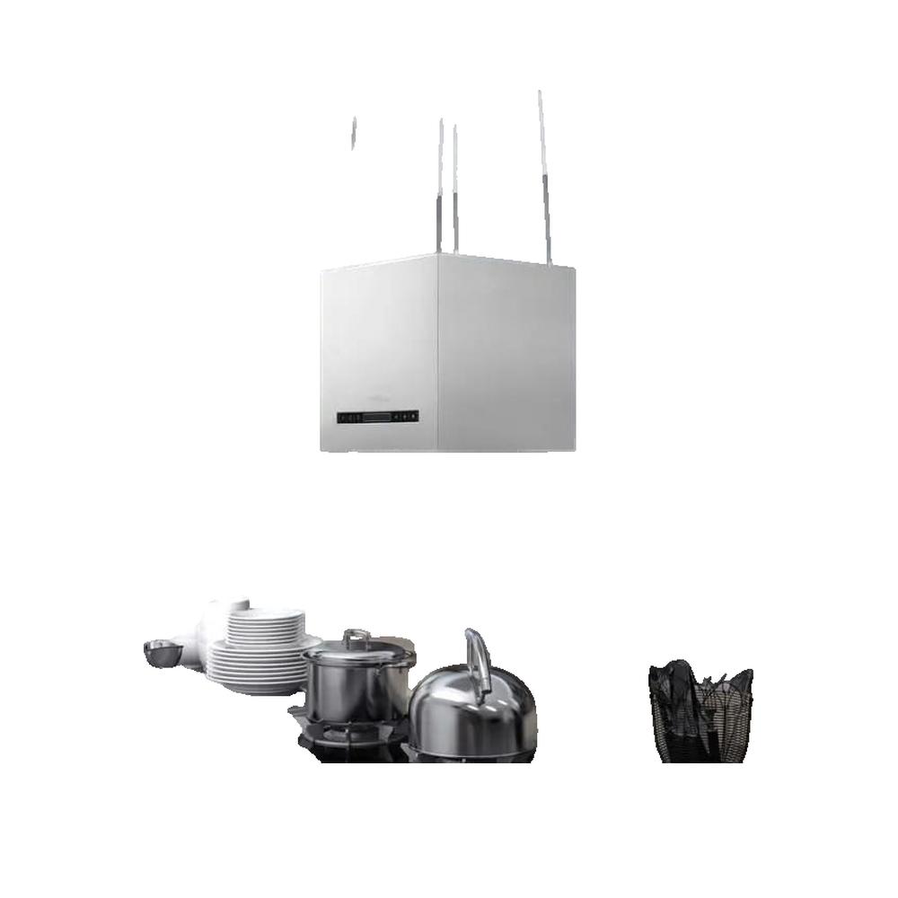 Vidaxl Campana Extractora Colgante Táctil Lcd Acero Inoxidable 37 Cm Carbón/Plateado Acero Inoxidable, Leroy Merlin