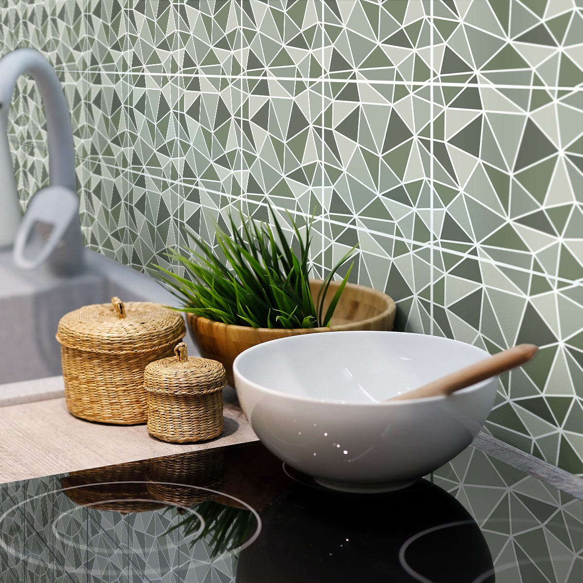 9 adesivi piastrelle terrazzo chena - Sticker adesivo - adesivi murali - 9stickers10x10cm - 5