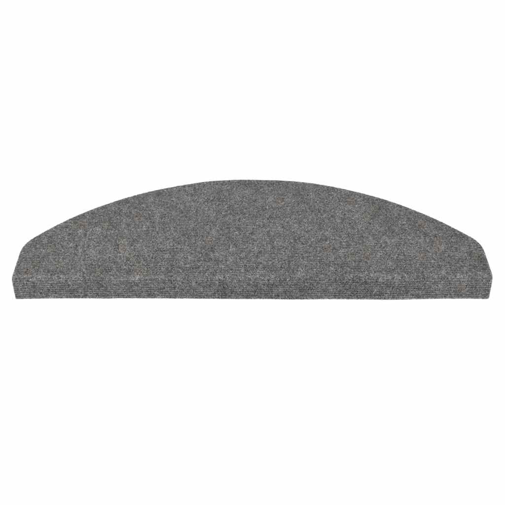 vidaXL Tapis d'escalier auto-adhésifs 10 pcs gris 65x22,5x3,5 cm - 4