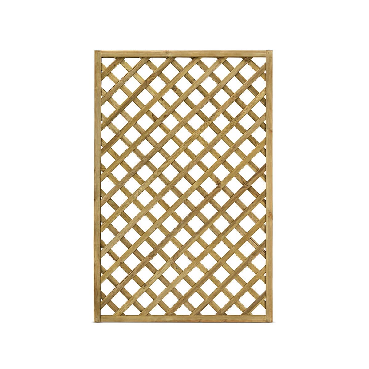 Grigliato Gaia 90x180 cm legno naturale impregnato in autoclave, maglia diagonale - 2