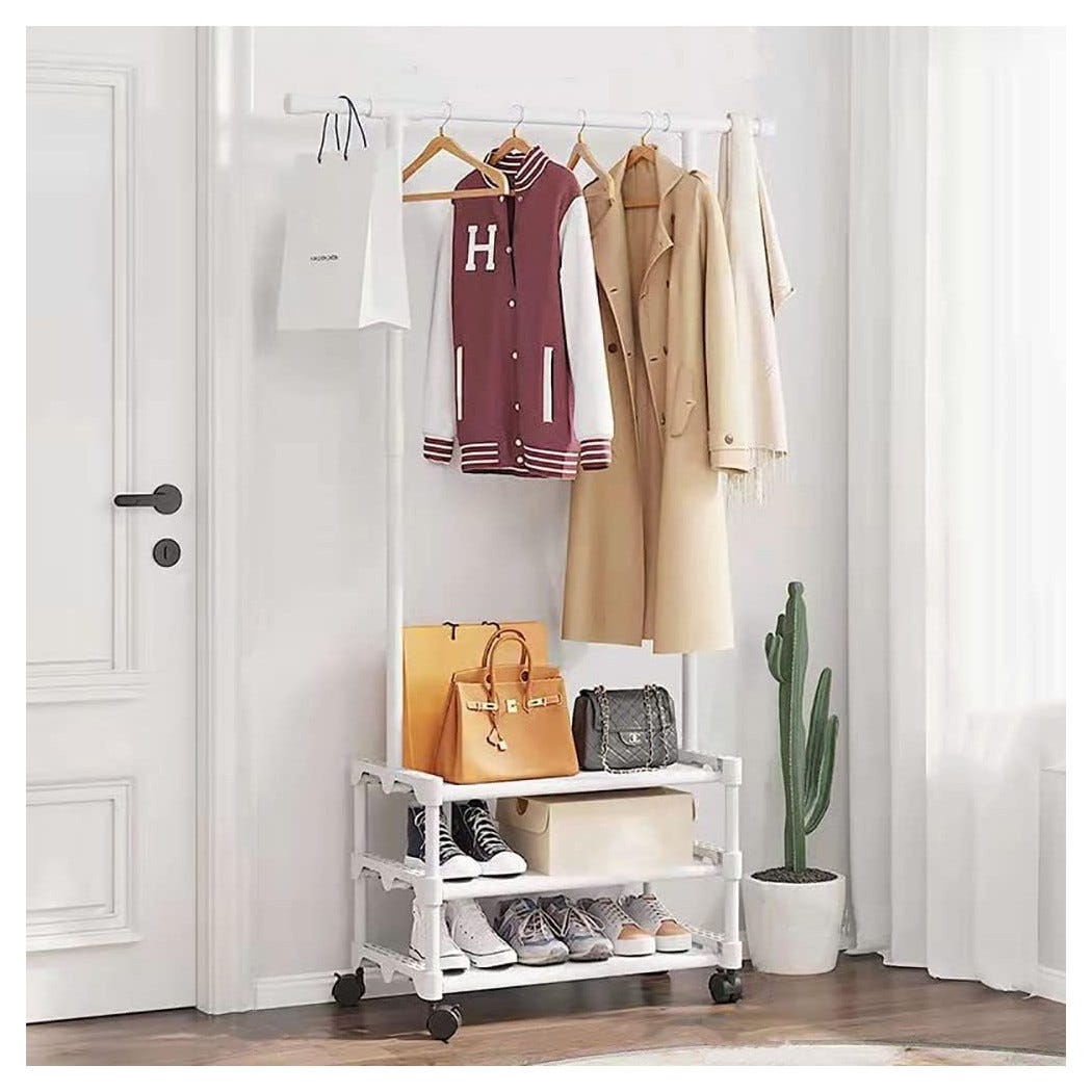 SONGMICS Stand Appendiabiti Doppio, Attaccapanni Estensibile Con Ruote Altezza Regolabile 113 180 Cm Barra Centrale Regolabile Nero Llr401b01 84219504 SONGMICS Stand Appendiabiti Doppio, Attaccapanni Estensibile Con Ruote Altezza Regolabile 113 180 Cm Barra Centrale Regolabile Nero Llr401b01 84219504