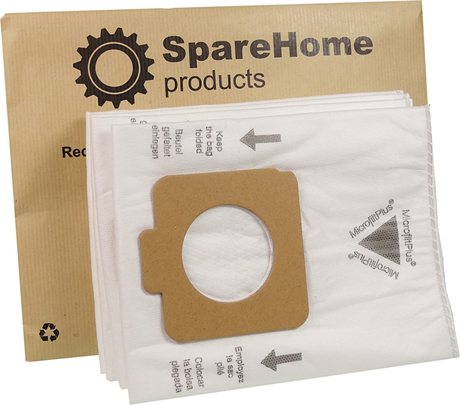 10 Sacchetti Per Aspirapolvere Compatibili Moulinex Vectral – Multistrato Ad Alta Ritenzione Polvere | Marrone, Carta