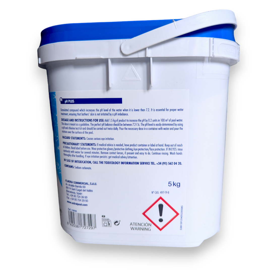 ASTRALPOOL - Incrementador ph sólido - Envase 5 kg - 2