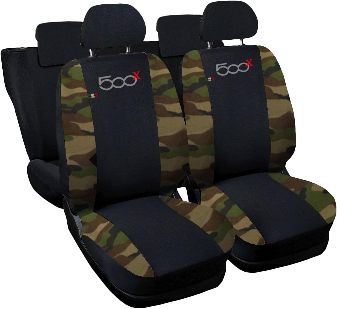 Coprisedile Ergonomico GT Rosso | Adatto Per Fiat 500 (2007-2025) | XTRM-CAR 1 Pezzo - 2