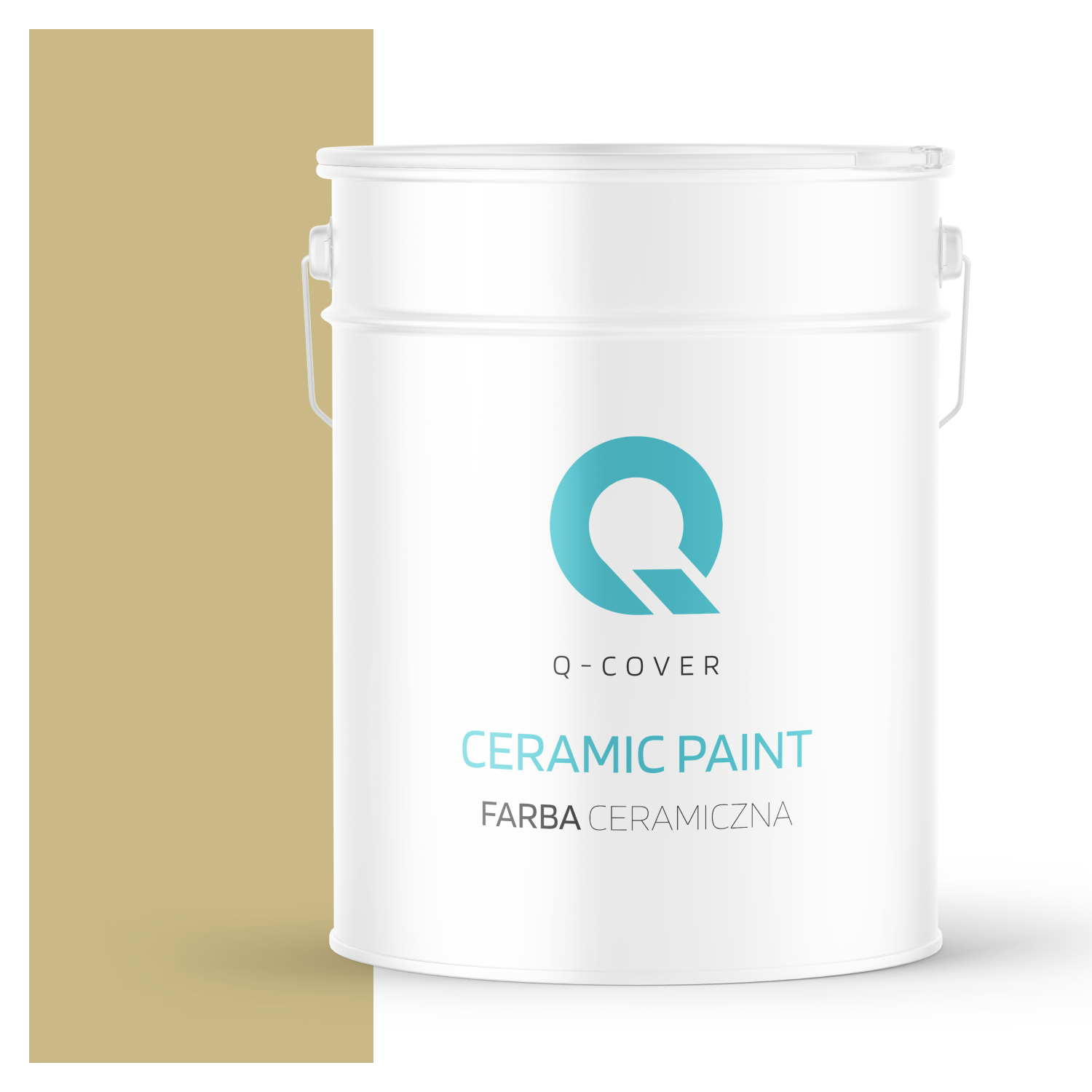 Farba Ceramiczna Do Ścian i Sufitów Q-Cover Zgniła zieleń H2348 Głęboki Mat 10L