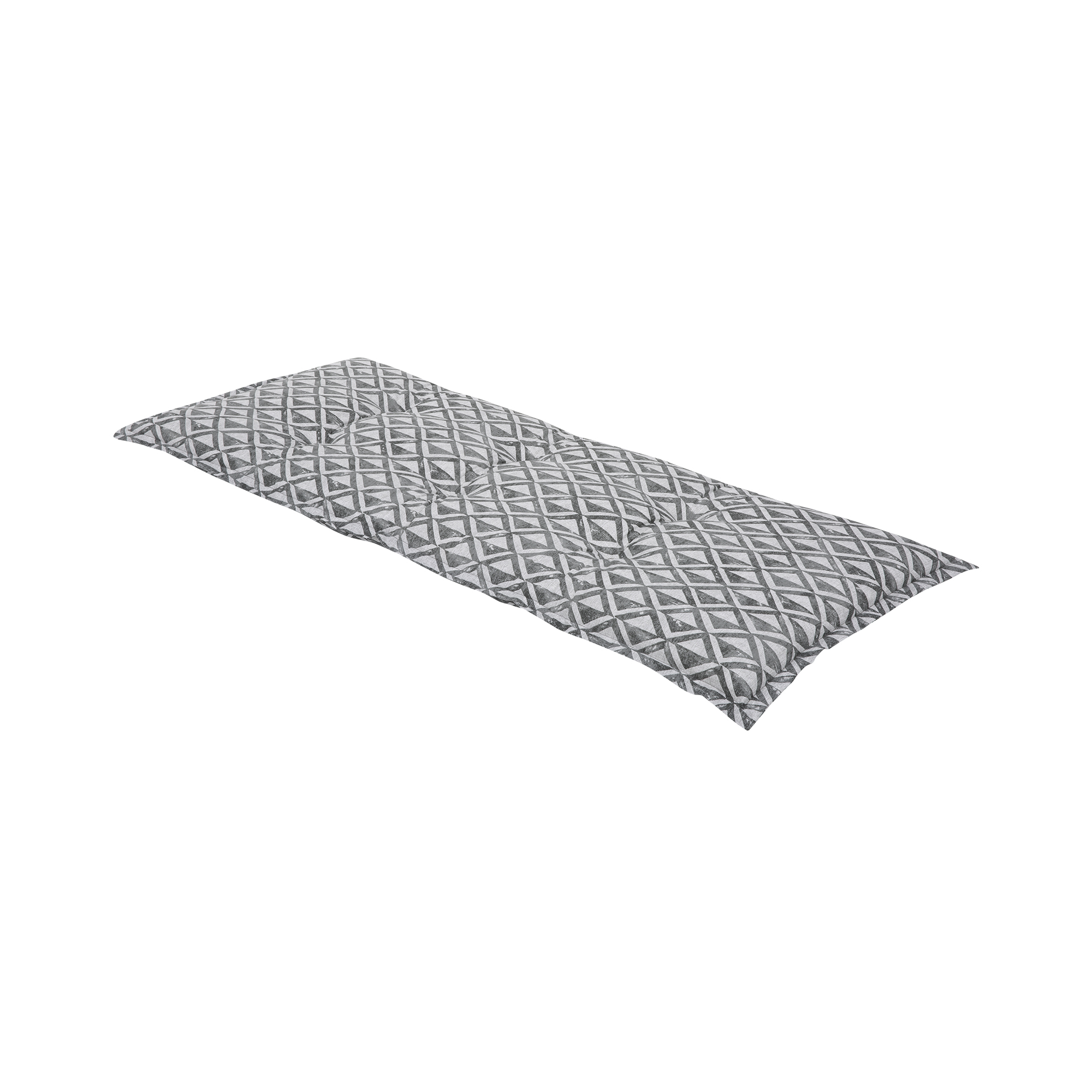 Poduszka na ławkę 120 cm geometryczny jasnoszary PATIO