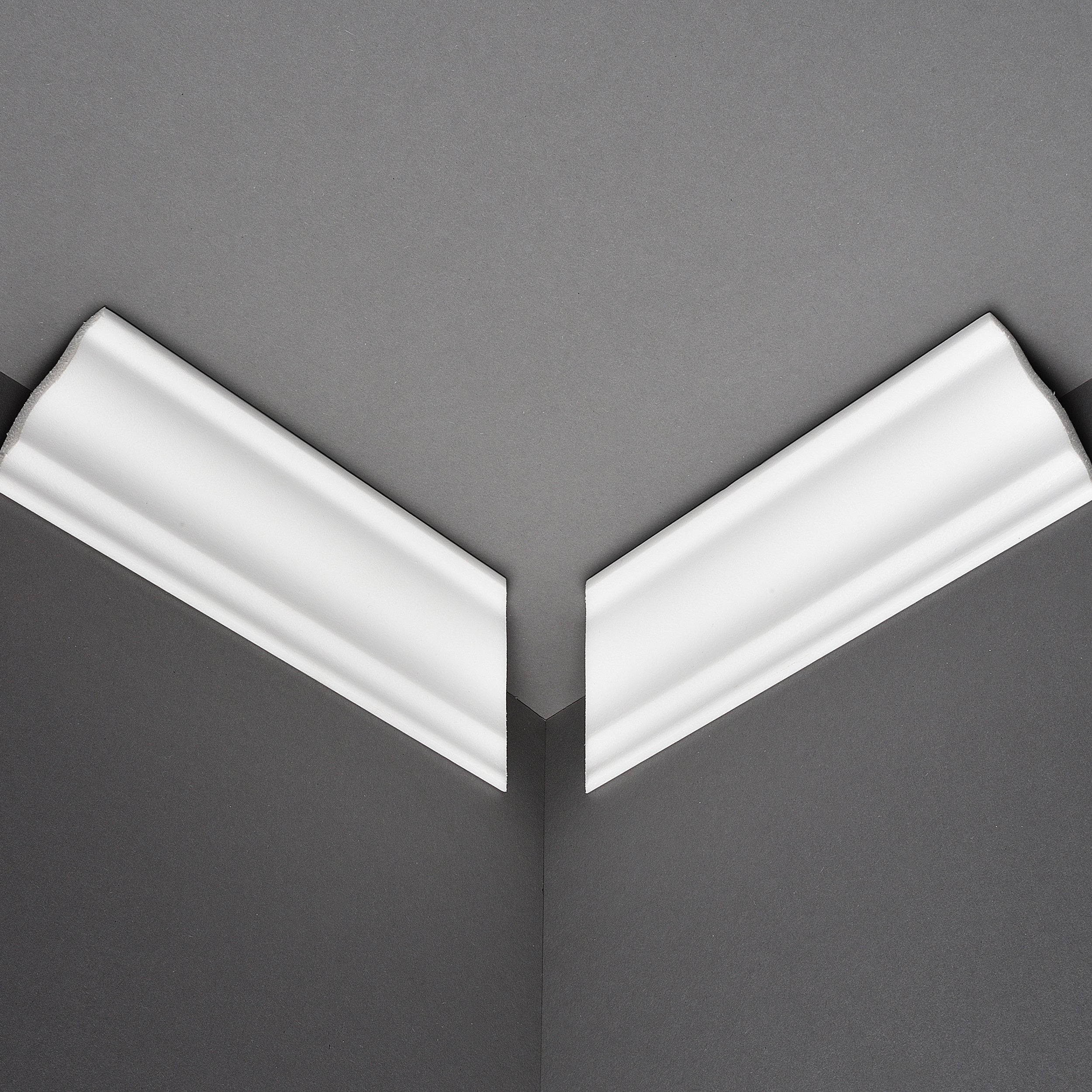 DECOSA Moulure S50 (Sophie) - polystyrène - blanc - 40 x 45 mm - longueur 2 m - 5 pièces (=10 m) - 3