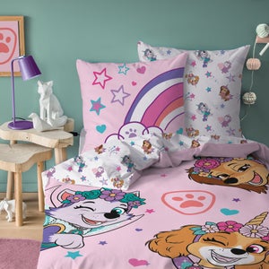 Parure de lit sous licence 140x200cm PAW PATROL KIND CURIOUS COOl Parure de lit sous licence 140x200cm PAW PATROL KIND CURIOUS COOl