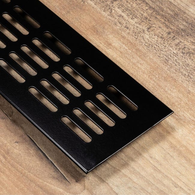 Grilles de ventilation, grille d'aération rectangulaire en alliage d' aluminium respirante pour placard, armoire à chaussures (comprend 4 vis) (couleur : 100 × 600 mm Grilles de ventilation, grille d'aération rectangulaire en alliage d' aluminium respirante pour placard, armoire à chaussures (comprend 4 vis) (couleur : 100 × 600 mm