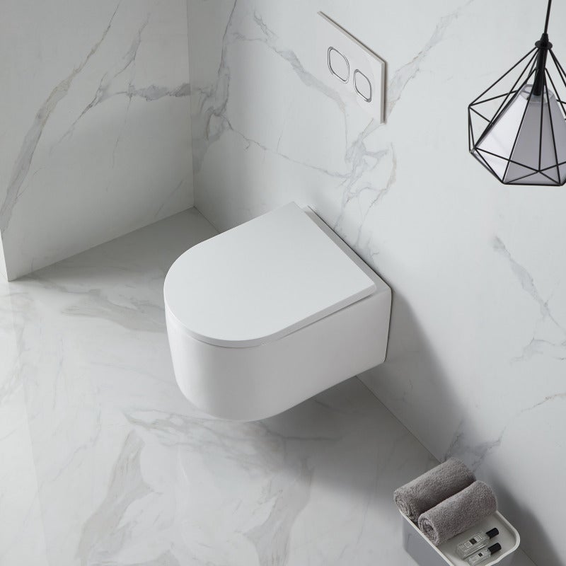 Geberit + Swiss Aqua Technologies Pack WC Bâti-support + WC sans bride Tornado Swiss Aqua Technologies + abattant SoftClose + Plaque (DELANOTQGEB3-VP) - 5